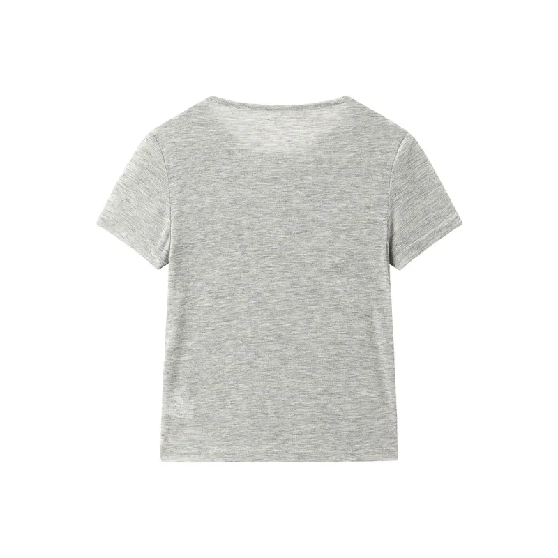 LEDIN T Shirts Women's Lunar Rock Gray-1