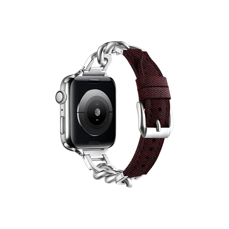 KVZUVUU Apple Compatibility Watch Band Metal-24
