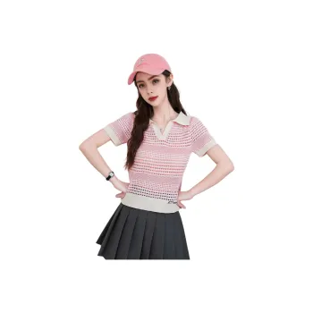 FAWENXIANGZI Knitwear Women's Pink/apricot