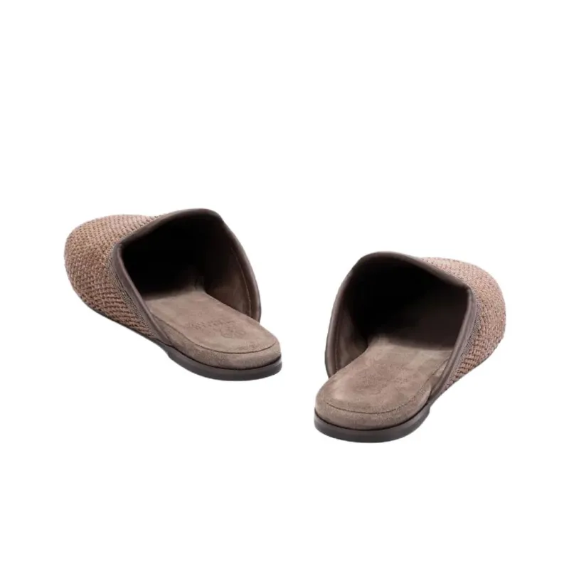 Brunello Cucinelli Woven Slippers Women's-3