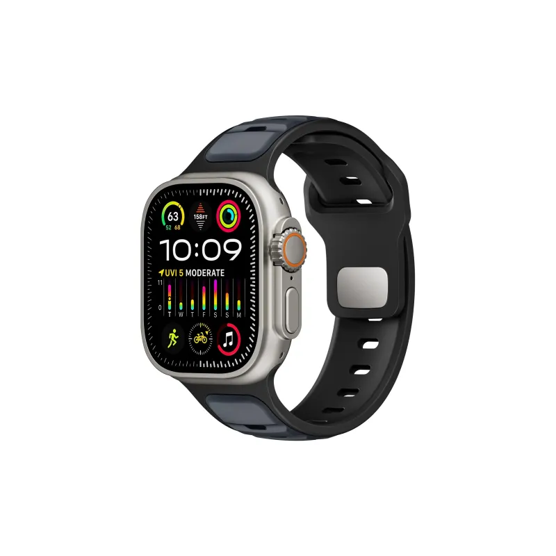 KVZUVUU Apple Compatibility Watch Band Silicone Material-16