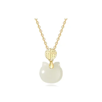 Royal Heaven's Choice Hetian Jade Pendants White Jade/Pale Greenish White Jade Women's