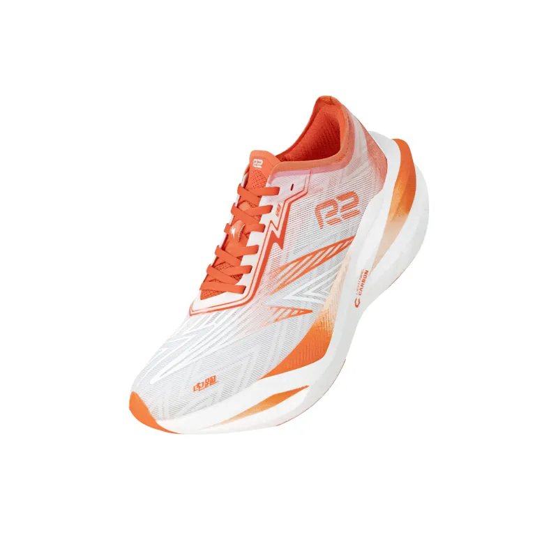 R2 REALRUN Running Shoes Unisex Low Top Orange/White-2