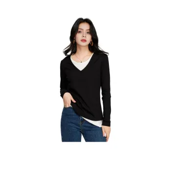 FAWENXIANGZI Knitwear Women's Black