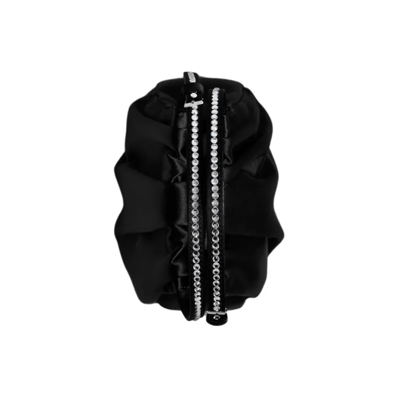 AMINA MUADDI Brass Tote Bag, Shopping Bag, Handbag Women's Black-3