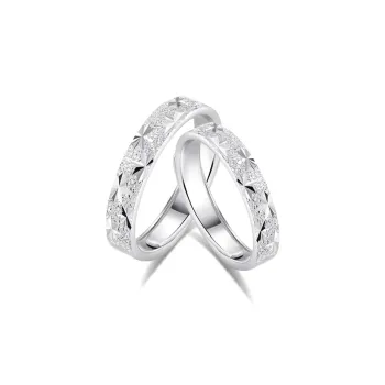 Golden Bliss 999 Fine Silver Rings Unisex