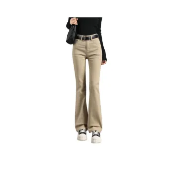 FAWENXIANGZI Jeans Women's Khaki