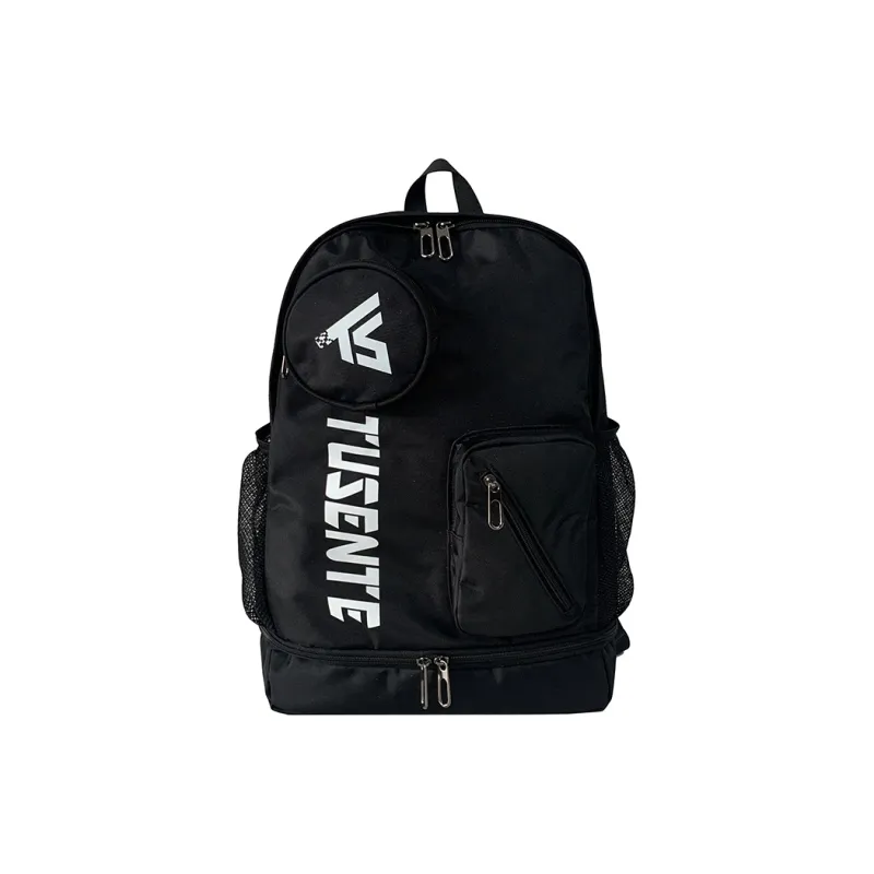 Yalu Nylon Backpack Regular Unisex Light Gray/Dark Gray/Black/Red-9