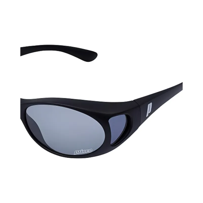 PRINCE Acetate Irregular Shape Sunglasses Unisex Black-2