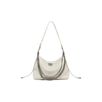 Old Man's Head PU With Synthetic Leather Crossbody Bag, Shoulder Bag Women's White
