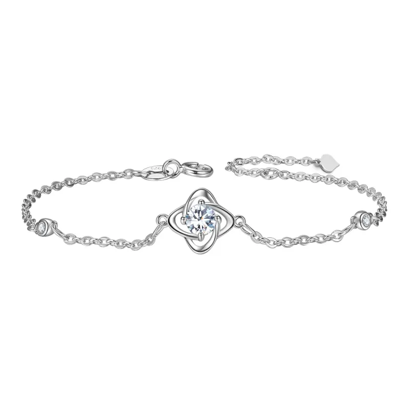 Lao Feng Xiang S925 Silver Bracelets Women's-0