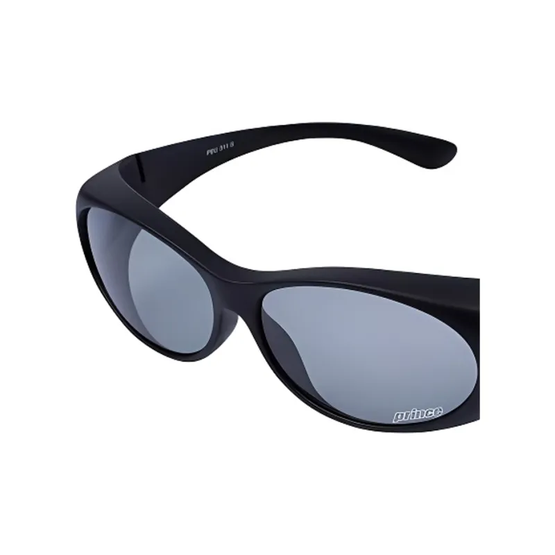 PRINCE Acetate Irregular Shape Sunglasses Unisex Black-1