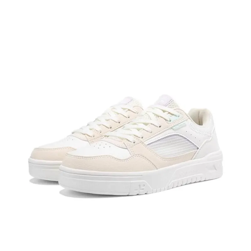 361° Slip Resistant Balance Low Top Skateboard Shoes Women's White Pink-3