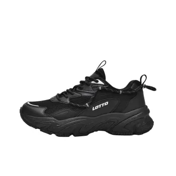 LOTTO Sportlife Non slip Lightweight Low Top Chunky Sneakers Women's Black