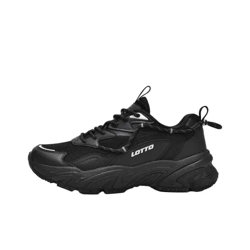 LOTTO Sportlife Non slip Lightweight Low Top Chunky Sneakers Women's Black