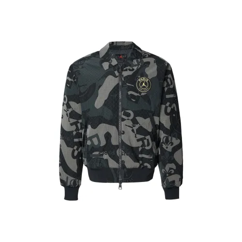 Jordan x PSG SS24 Jackets Coats Men's Black