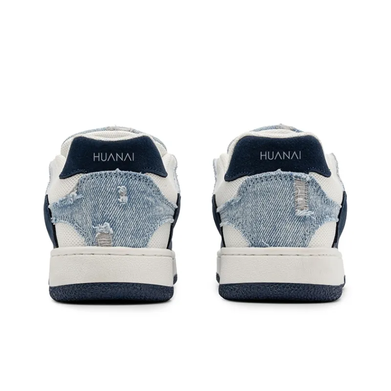 HUANAI Low Top Skateboard Shoes Unisex Light Denim Blue-5