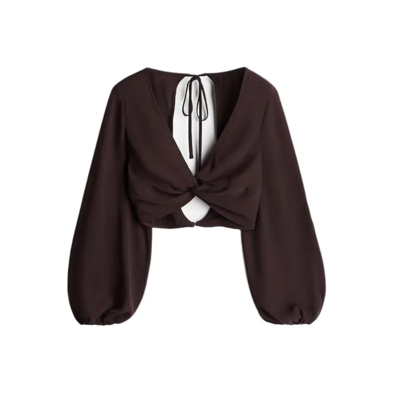 H&M Shirts Women's Burgundy-0