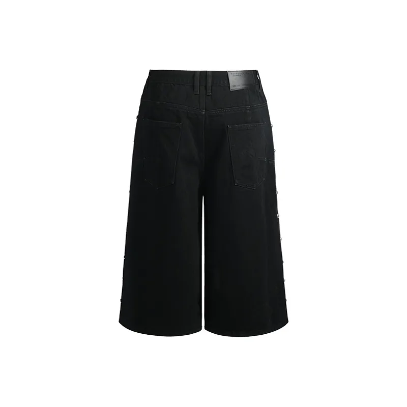 TERRA INCOGNITA Denim Shorts Unisex Black-1