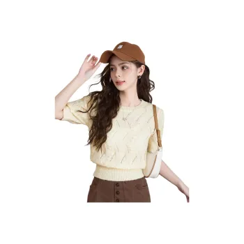 FAWENXIANGZI Knitwear Women's Apricot