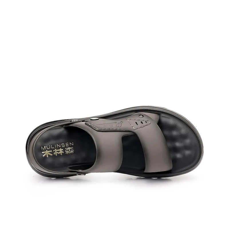 Mulinsen Beach Sandals Men Black, Gray-2