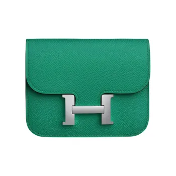 HERMES Constance Slim Epsom Leather Wallet Fanny Pack Women's O6 Vert Jade Jasper