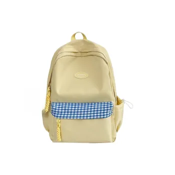 Yalu Nylon Backpack Unisex White/Black/Yellow/Orange/Green