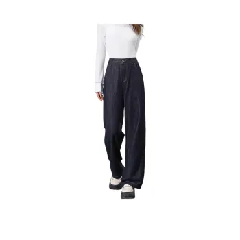 FAWENXIANGZI Jeans Women's Dark Blue
