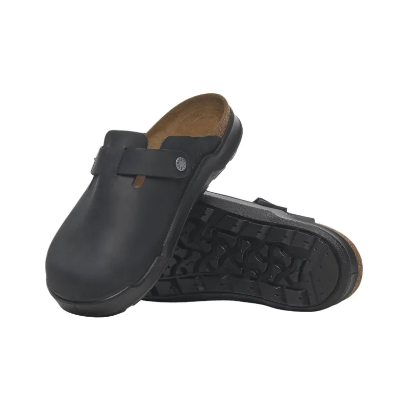 Birkenstock Boston Slip Resistant Closed Toe Slippers Men's Black-4