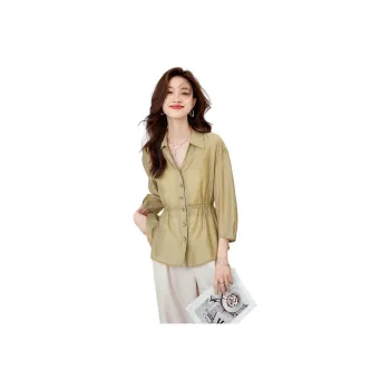 Mo Han Yi Mei Shirt Women's Yellow Green