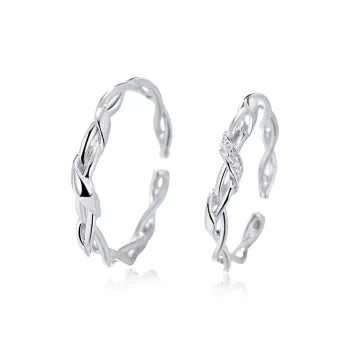 DAWO 925 Sterling Silver Rings Unisex
