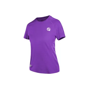 Qinkung T Shirt Women's Dark Reddish Purple