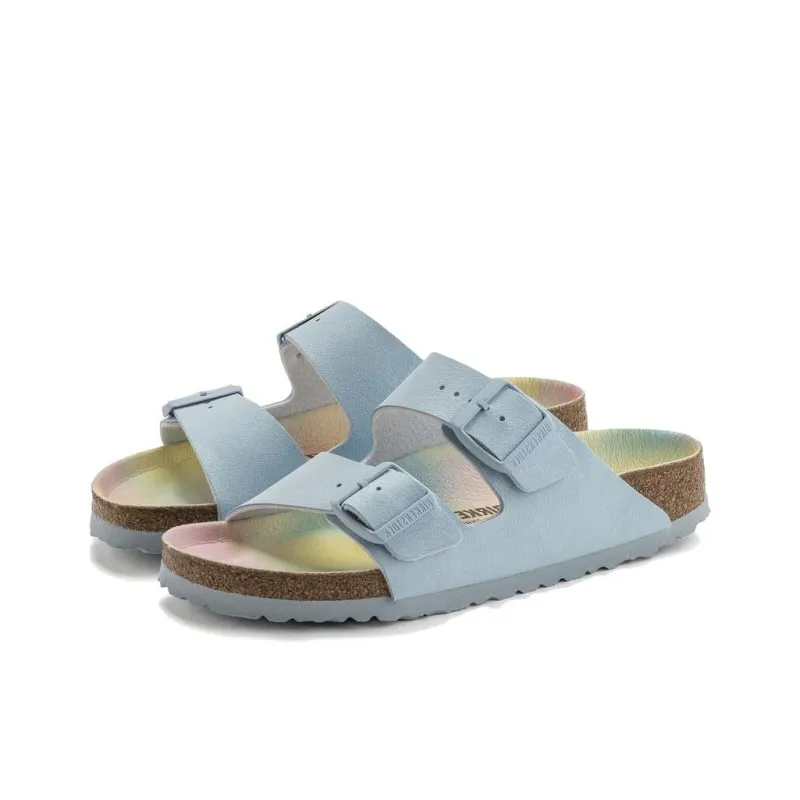 Birkenstock Arizona Vegan Slide Slippers Unisex Sky Blue-4