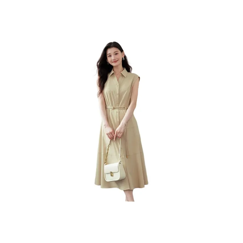 Yi Mengyuan Sleeveless Dress Women's-10