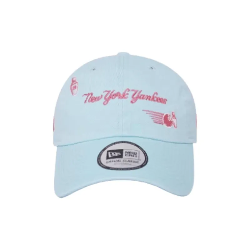 New Era Cotton Baseball Caps Unisex Light Blue-3