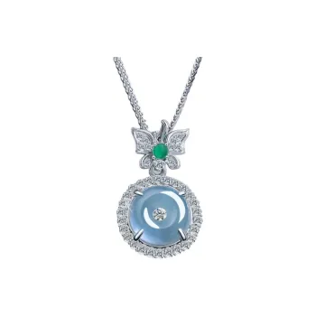MUSHIFEN Glutinous Jade Good Luck Necklace Women's