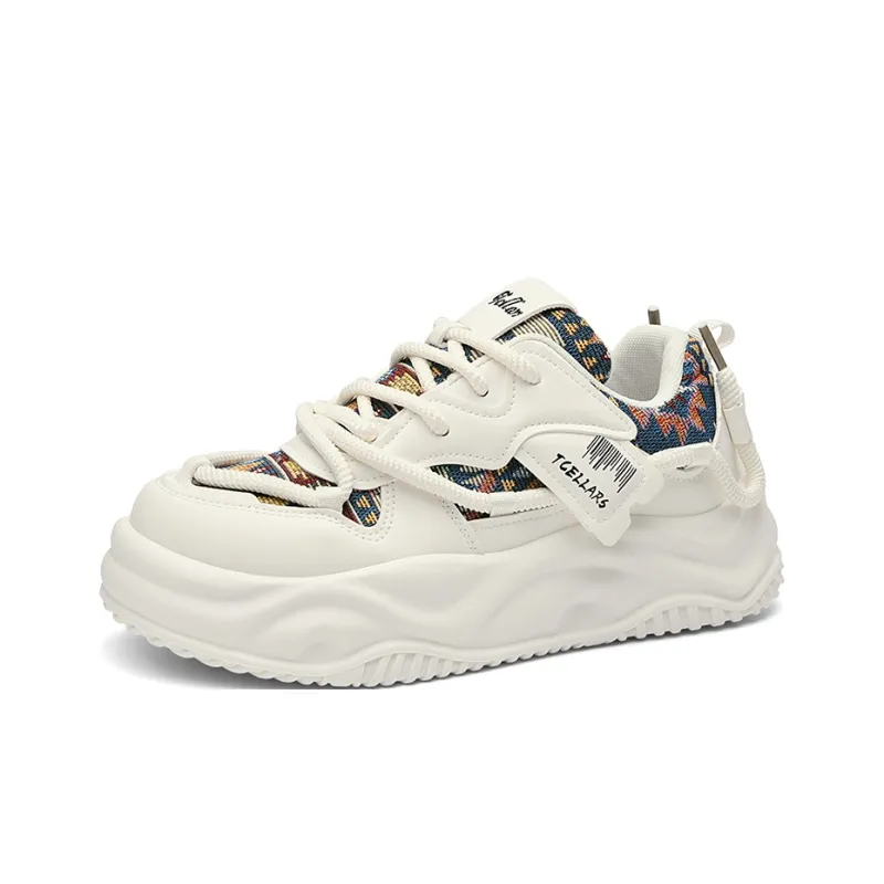TCELLARS Abrasion Resistant Balance Lightweight Height Increasing Rebound Low Top Casual Shoes Men's-5