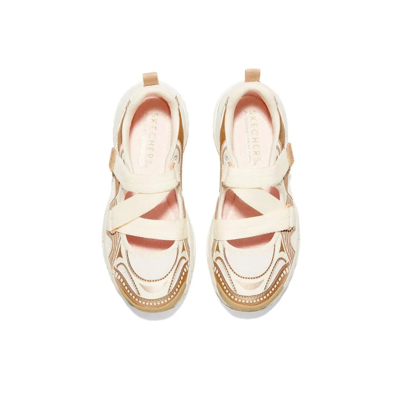 Skechers Street Low Top Chunky Sneakers Women's Pink Brown-2