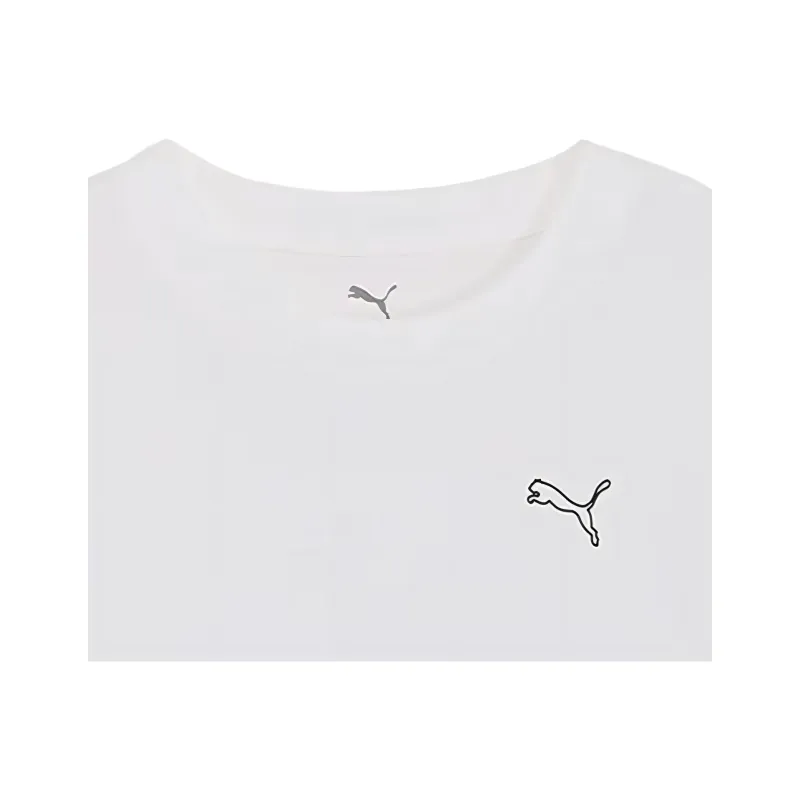 PUMA ESS Drop Shoulder Sleeve T Shirt Women's White-4