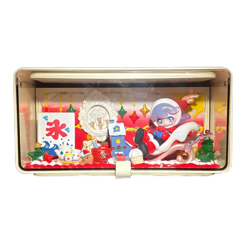 [Modified Doll] POP MART Azura Warm Winter Christmas Collection, Night Sky Magic Sled Hang Tag Box 11.8cm-0