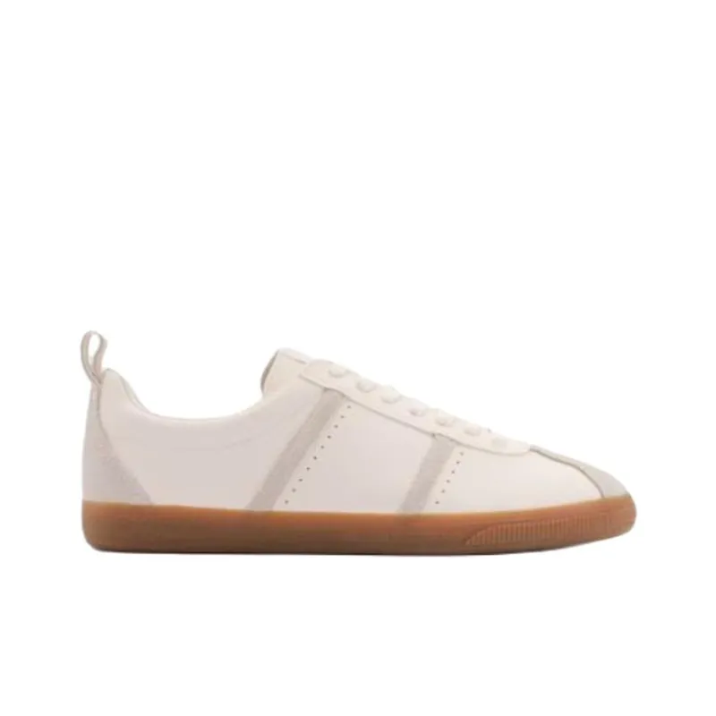 MANGO Low Top Skateboard Shoes Women's White-1