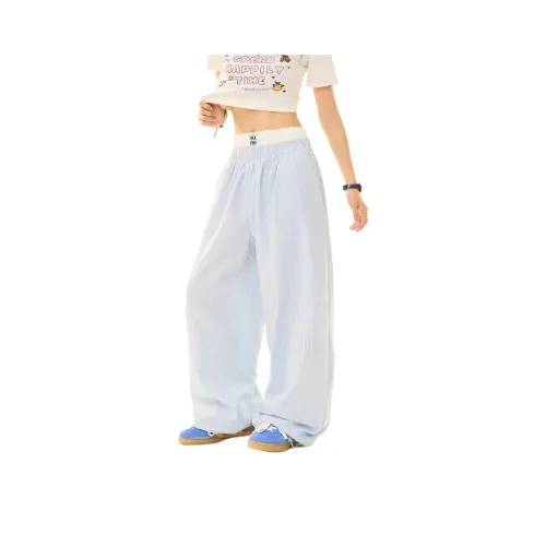 DUATOGE Casual Pants Men Blue 