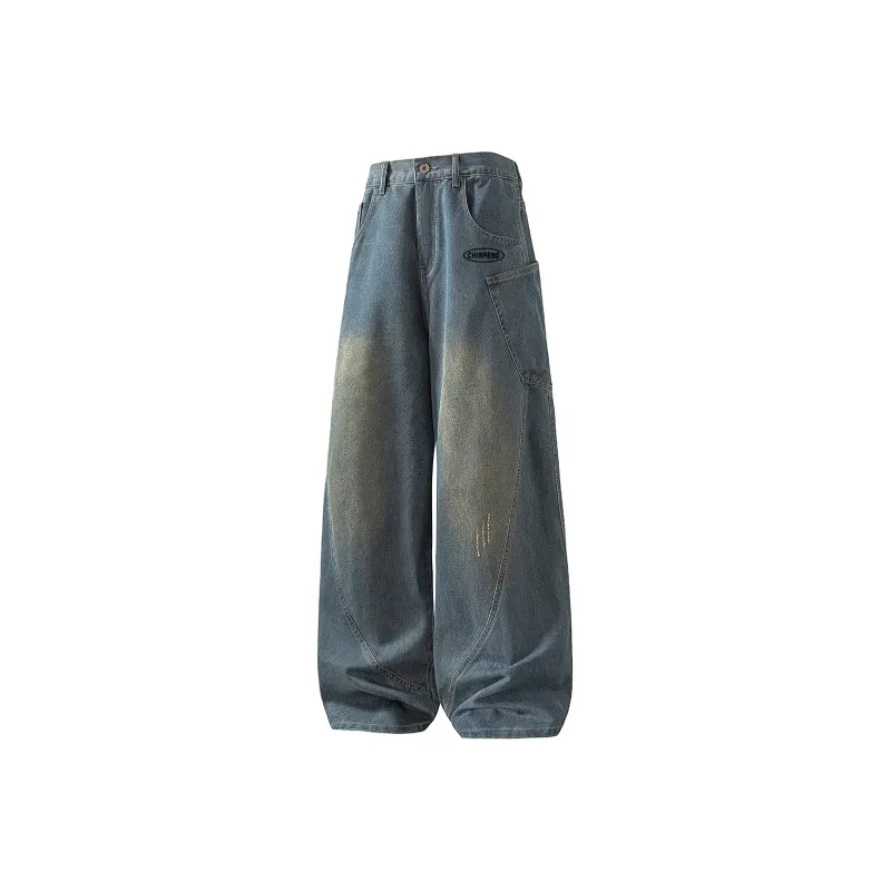 Chinpeno Jeans Unisex Vintage Blue-0
