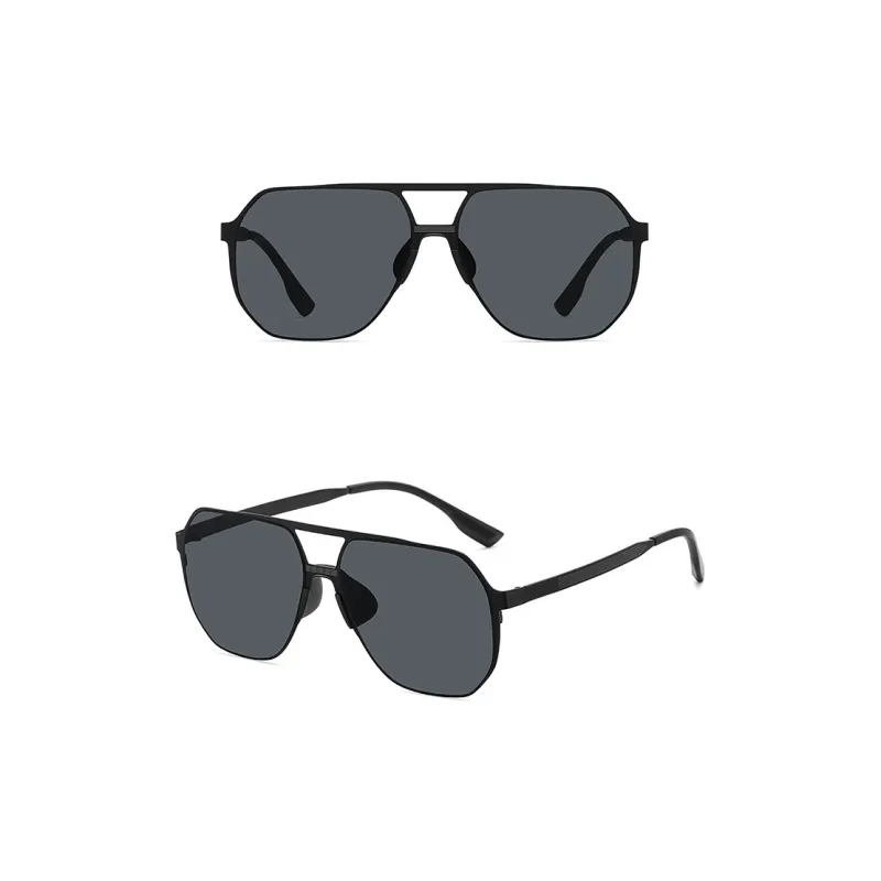 AAJF Stainless Steel Irregular Shape Sunglasses Unisex-3