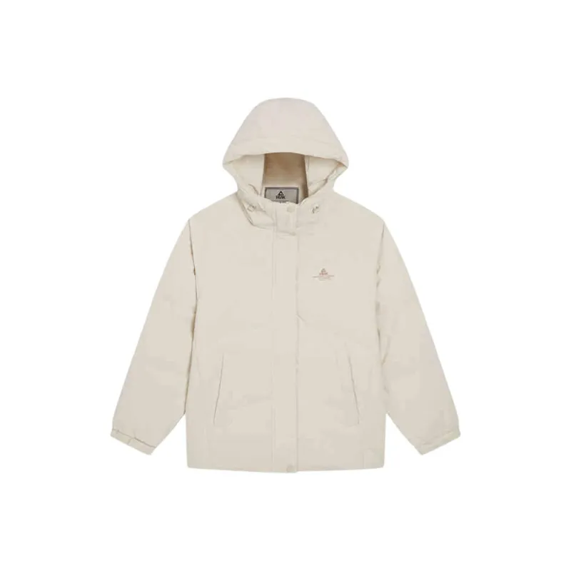 PEAK Puffer Jacket Women's White Beige Yellow-0