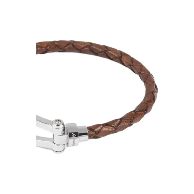 BROSWAY Cow Leather Bracelets Men's Brown-1