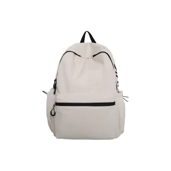 AIBAG Nylon Backpack Unisex White/Black/Blue/Pink