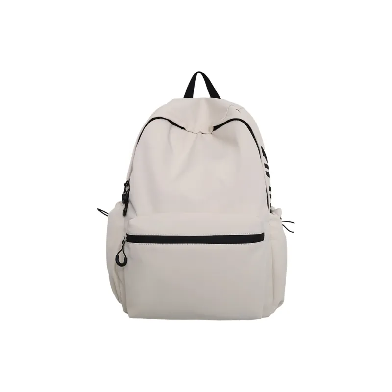 AIBAG Nylon Backpack Unisex White/Black/Blue/Pink-0