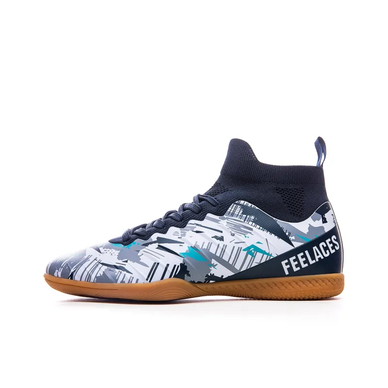 FEELACES Artificial Ground, Indoor Cushioning, Slip Resistant, And Abrasion Resistant Soccer Shoes Unisex-0