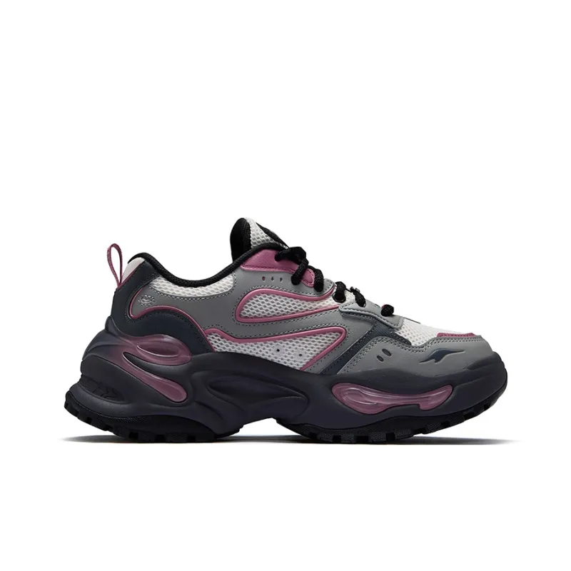 FILA FUSION EVA Gummies Slip Resistant Height Increasing Low Top Chunky Sneakers Women's Rose Purple-1